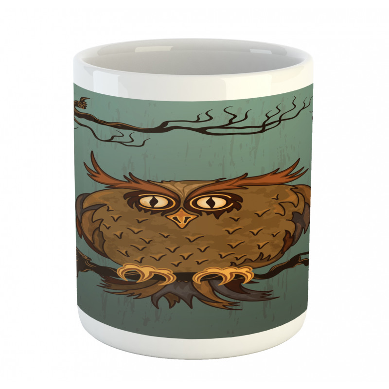 Tired Owl on Oak Tree Mug