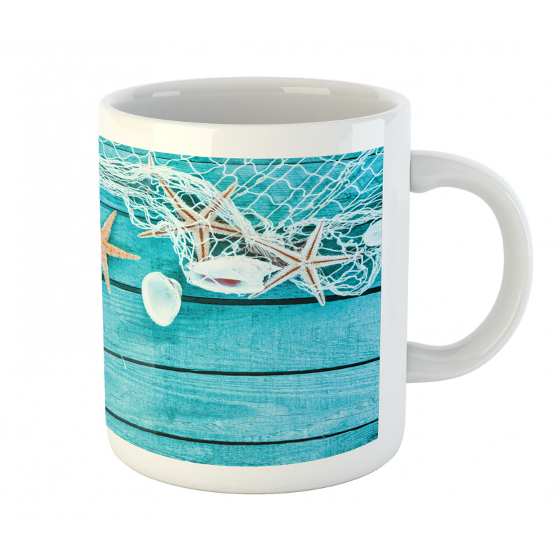 Nautical Shells and Net Mug