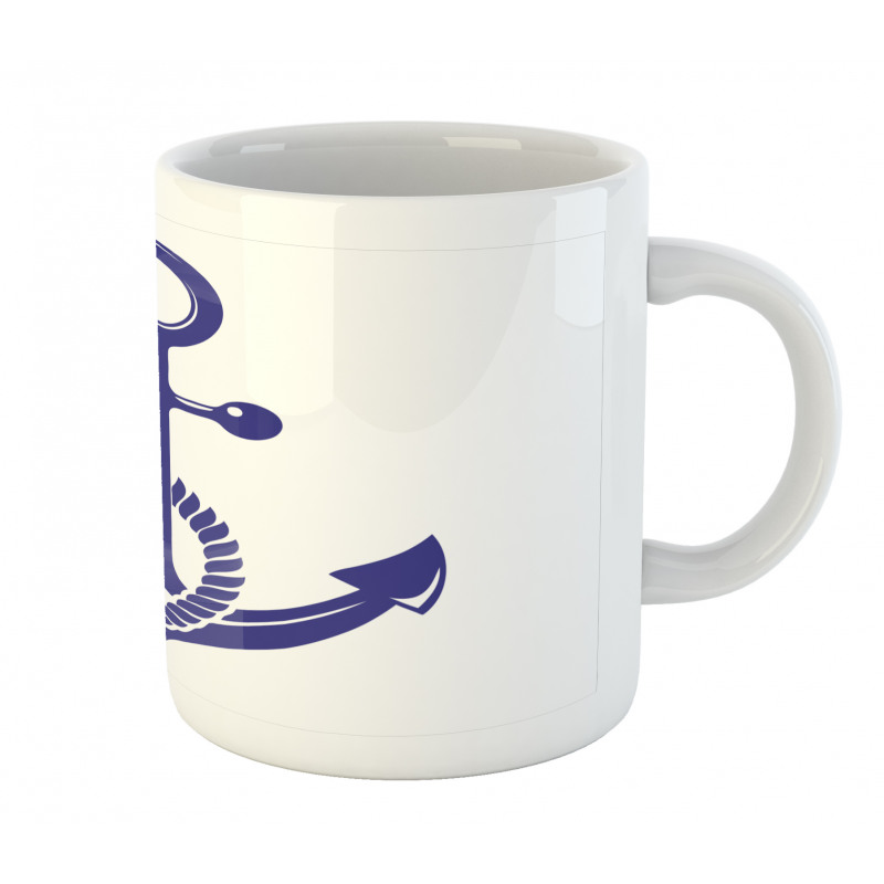 Nautical Rope and Anchor Mug