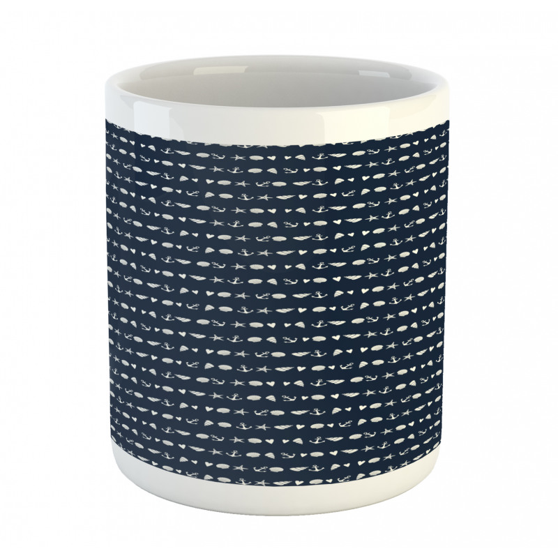 Horizontal Nautical Items Mug