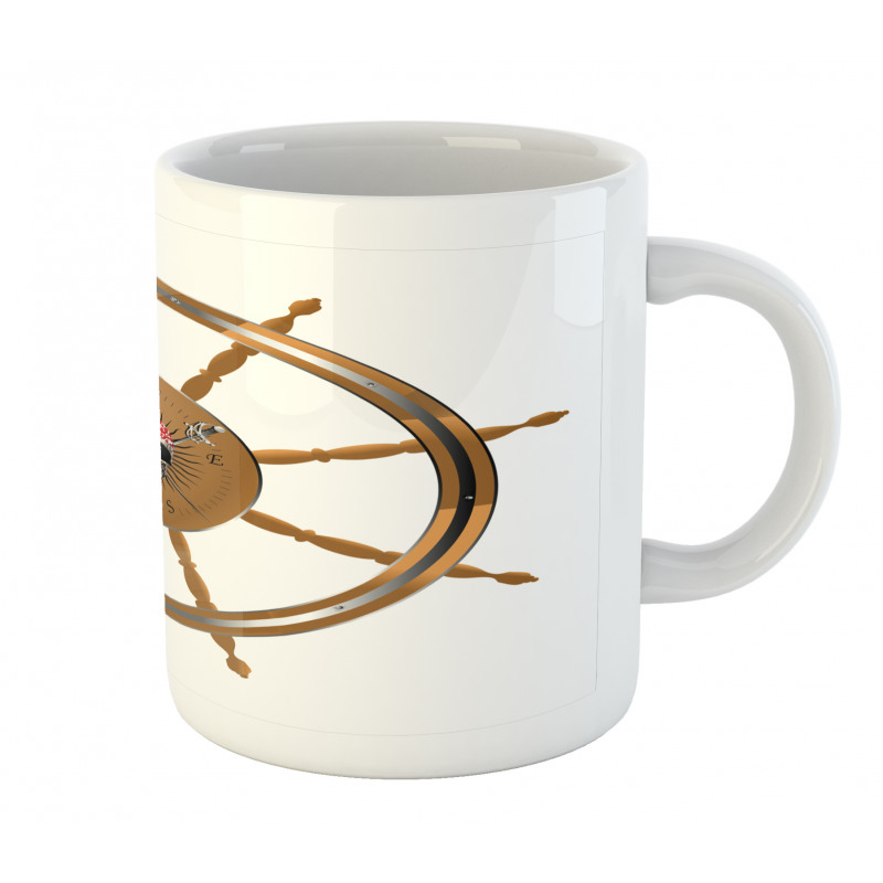 Pirate Sea Ship Wheel Mug