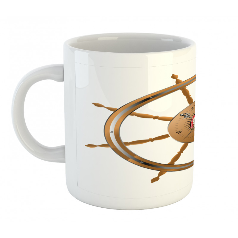 Pirate Sea Ship Wheel Mug