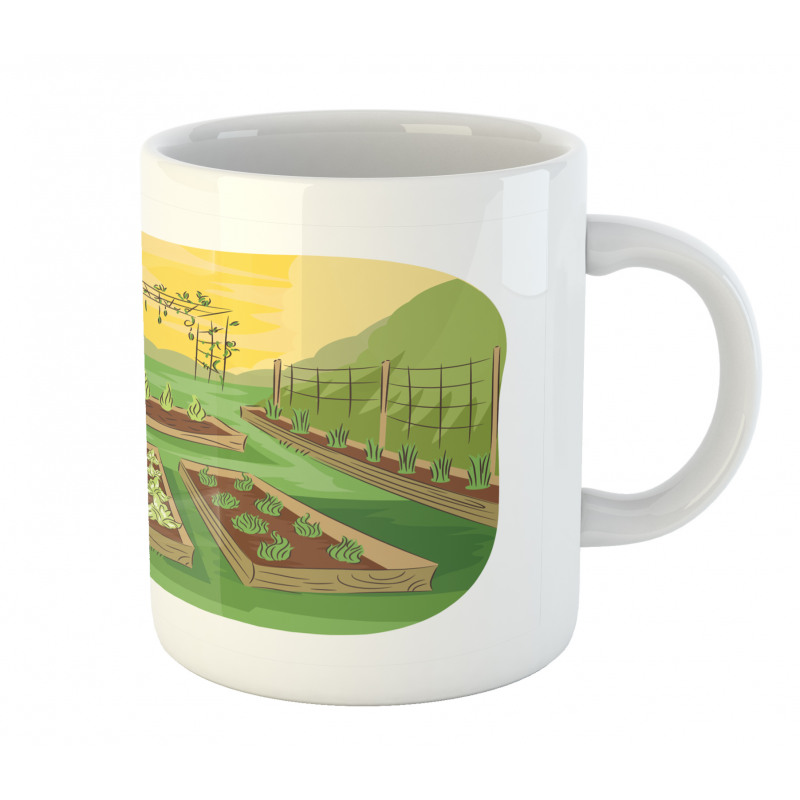 Garden of Fruits Vegetables Mug