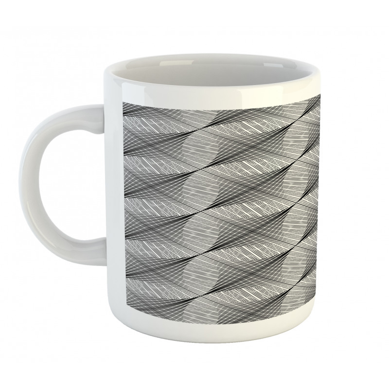 Diagonal Streaks Concept Mug