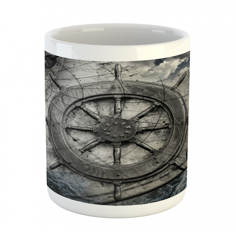 Steering Wheel Grunge Mug