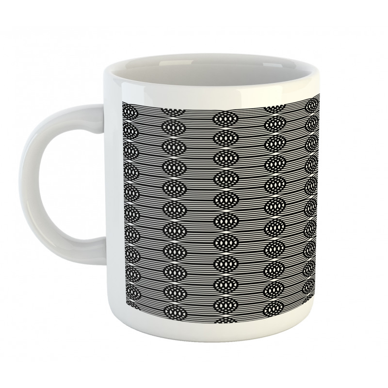 Vertical Waves Intersecting Mug