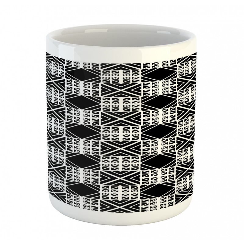 Artwork of Squares Stripes Mug