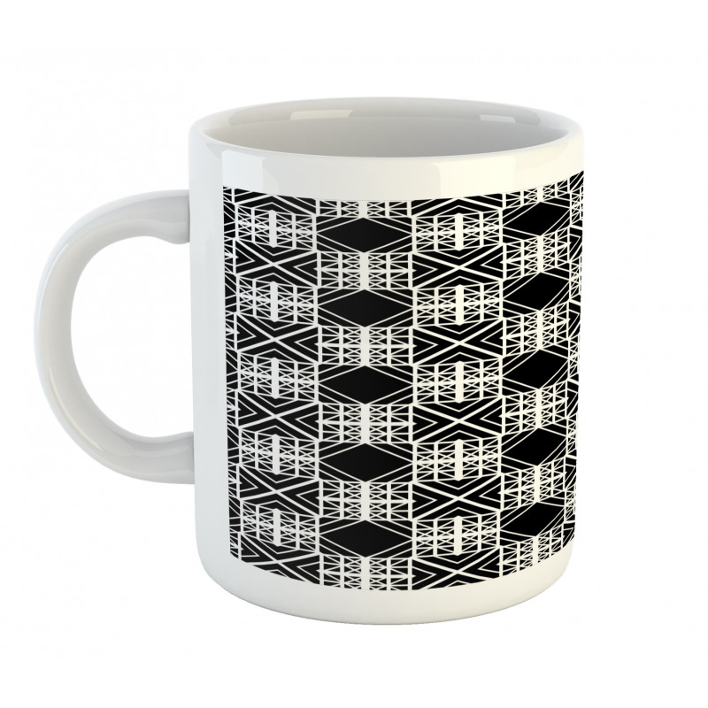 Artwork of Squares Stripes Mug