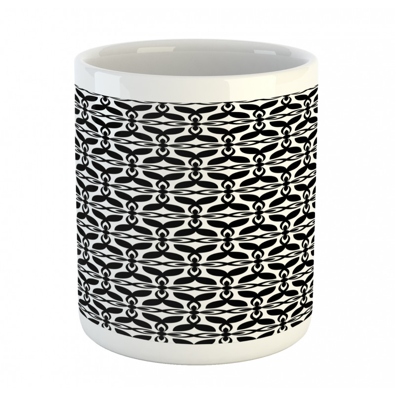 Geometric Flora Retro Art Mug