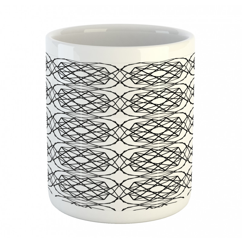 Monotone Inspired Line Art Mug