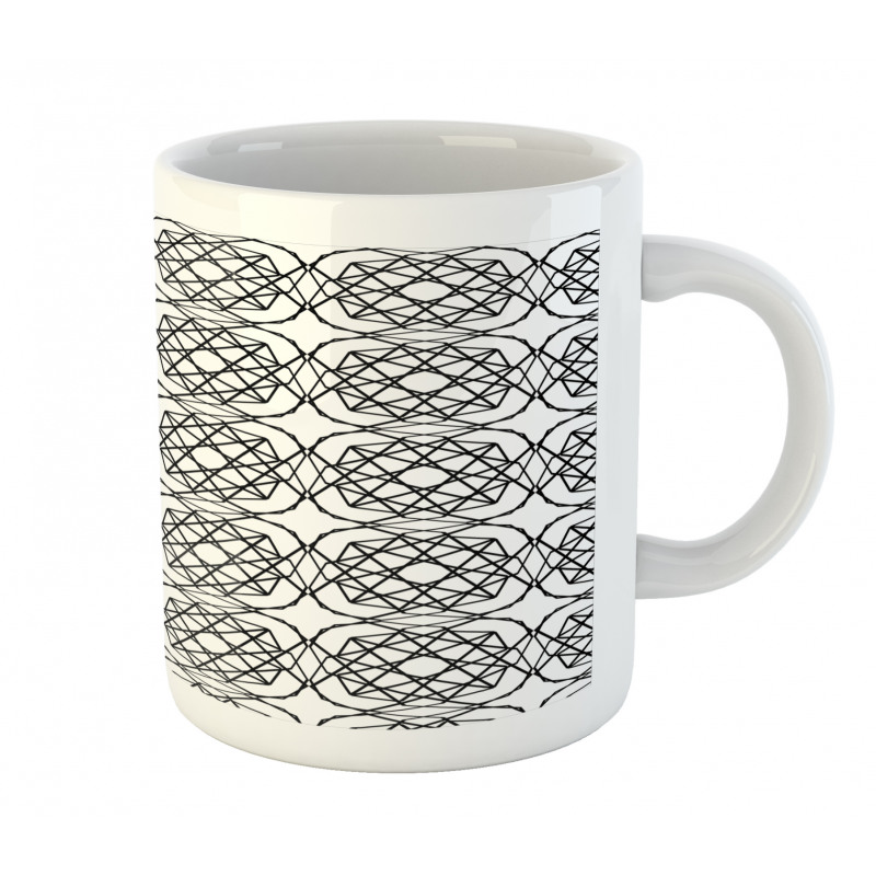 Monotone Inspired Line Art Mug