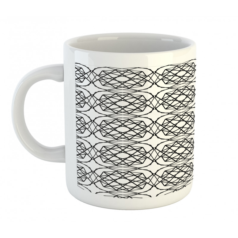 Monotone Inspired Line Art Mug