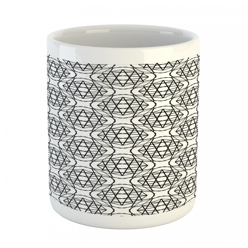 Hand Drawn Star Lattices Mug