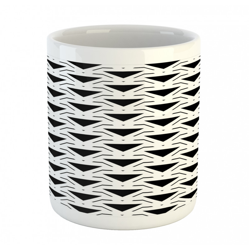 Modern Abstract Triangles Mug