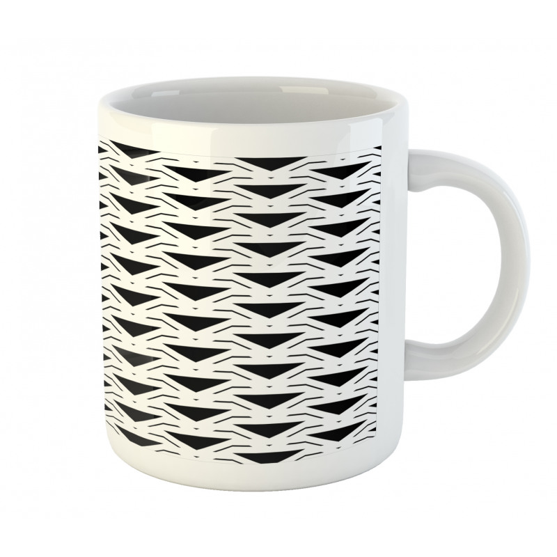 Modern Abstract Triangles Mug