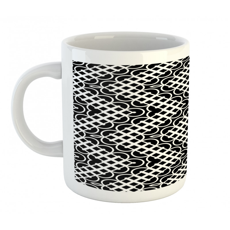 Train Rail Like Squares Mug