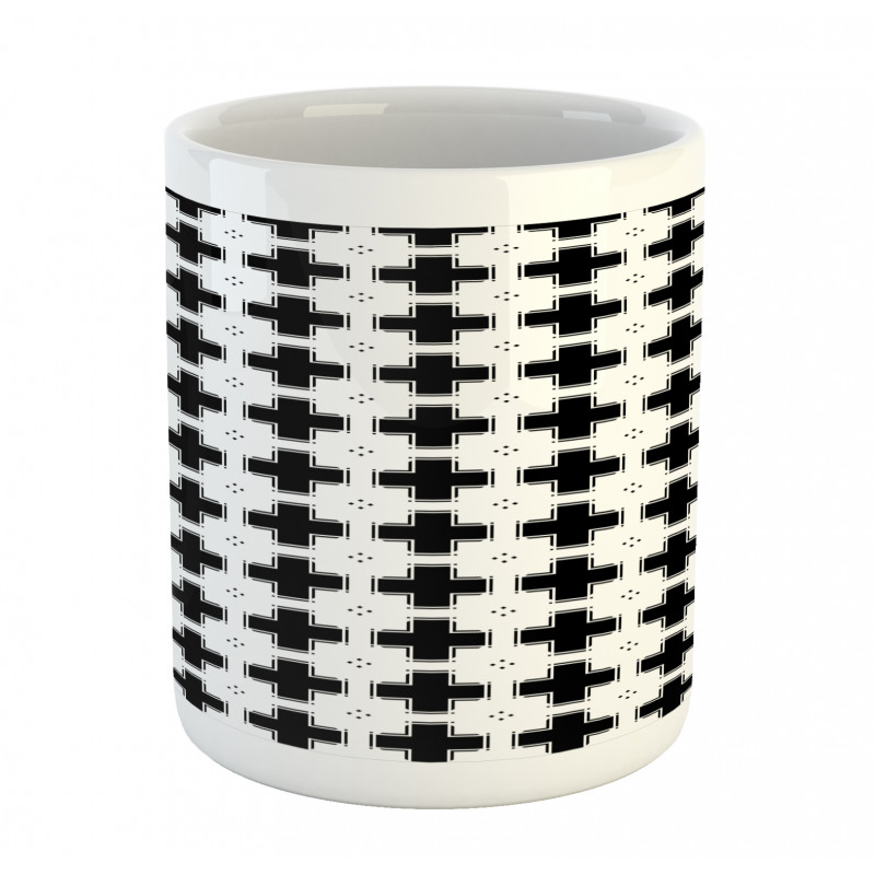 Dark Plus and White Squares Mug