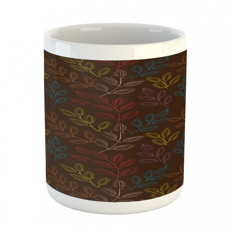 Colorful Branches with Buds Mug