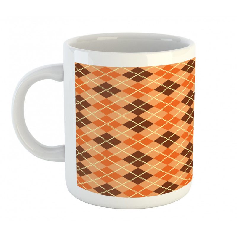 Diamond Check Argyle Mug