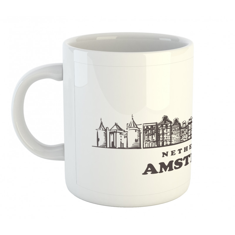 Netherlands City Skyline Mug