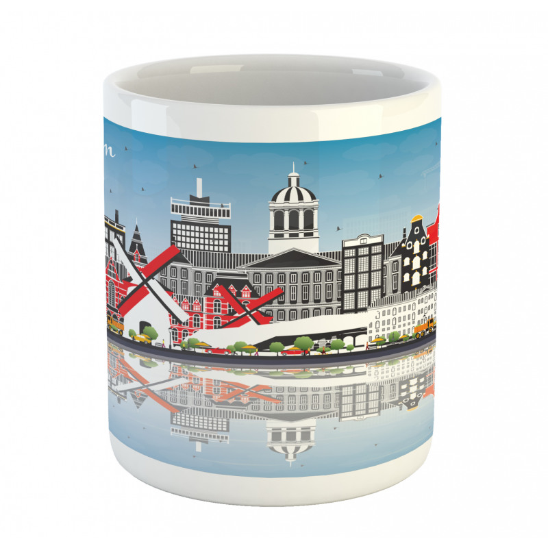 City Skyline Calligraphy Mug