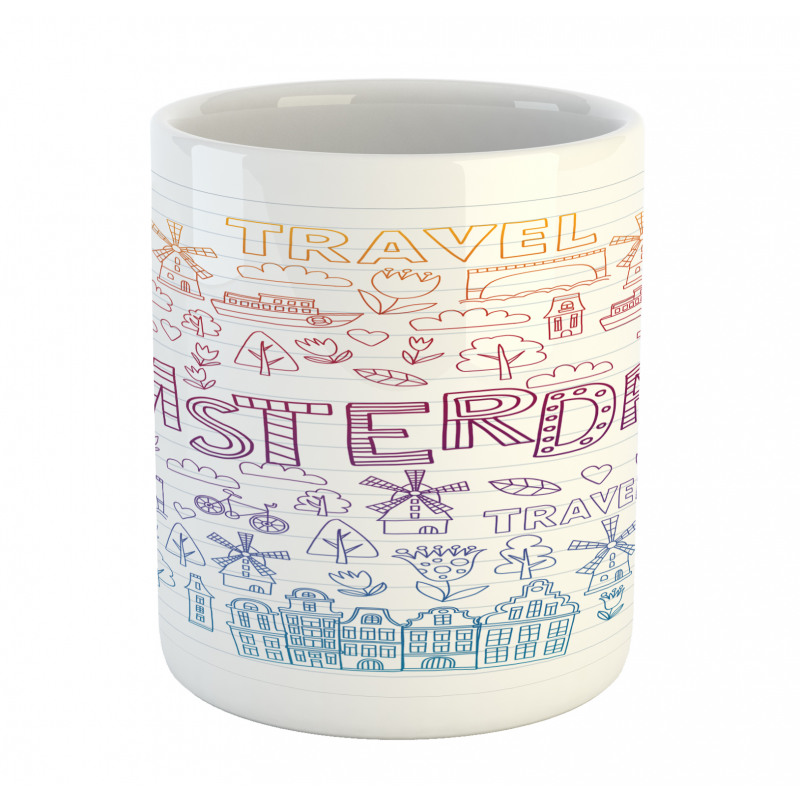 Doodle Style Elements Mug