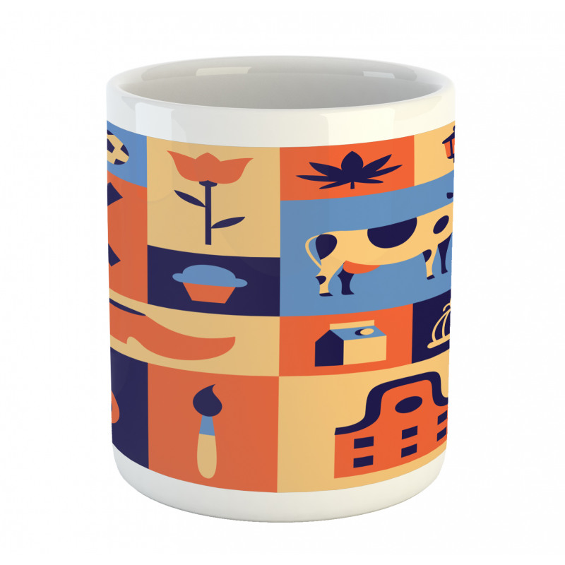 Squares Culture Items Mug