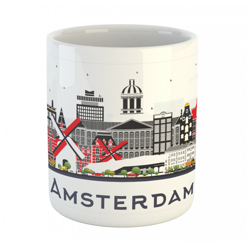 Travel Spots Holland City Mug