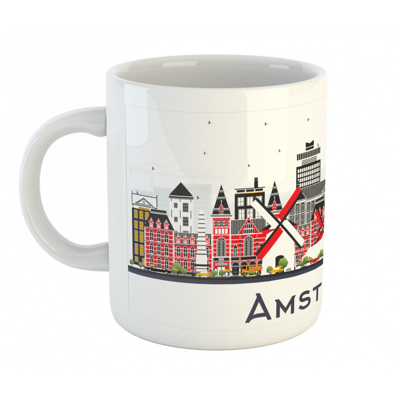 Travel Spots Holland City Mug