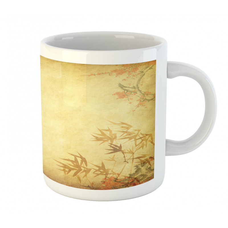 Bamboo Stems and Blooms Mug