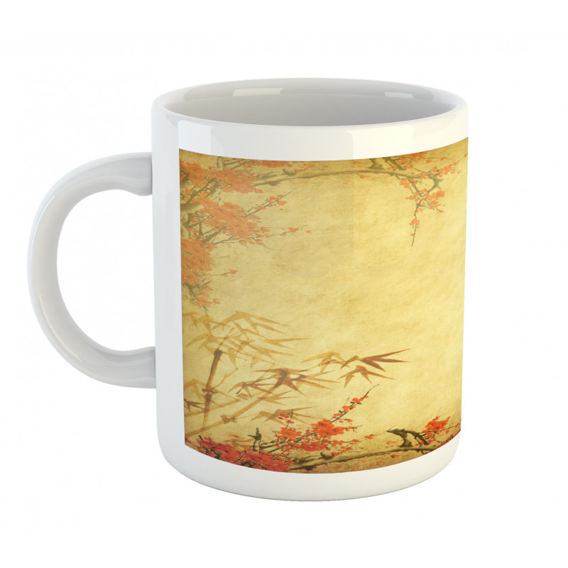 Bamboo Stems and Blooms Mug