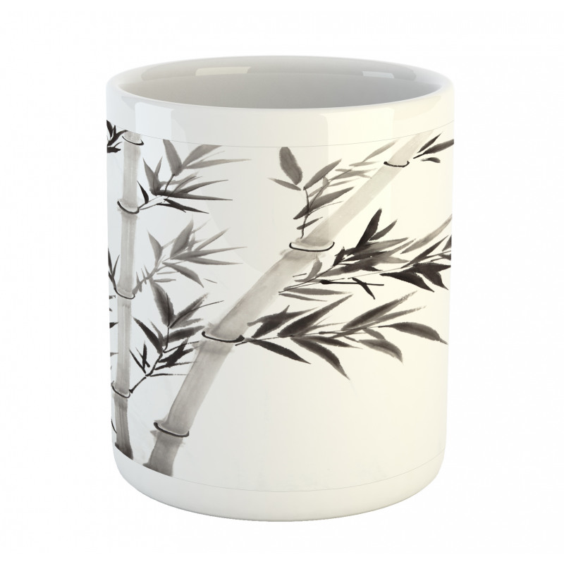 Traditional Bamboo Leaves Mug