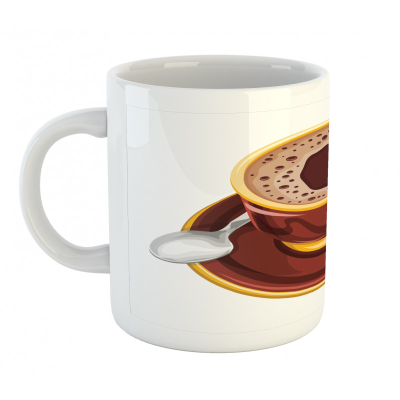 Cappuccino Spoon and Beans Mug