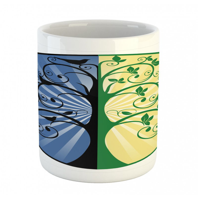 Ying Yang Tree Asian Mug