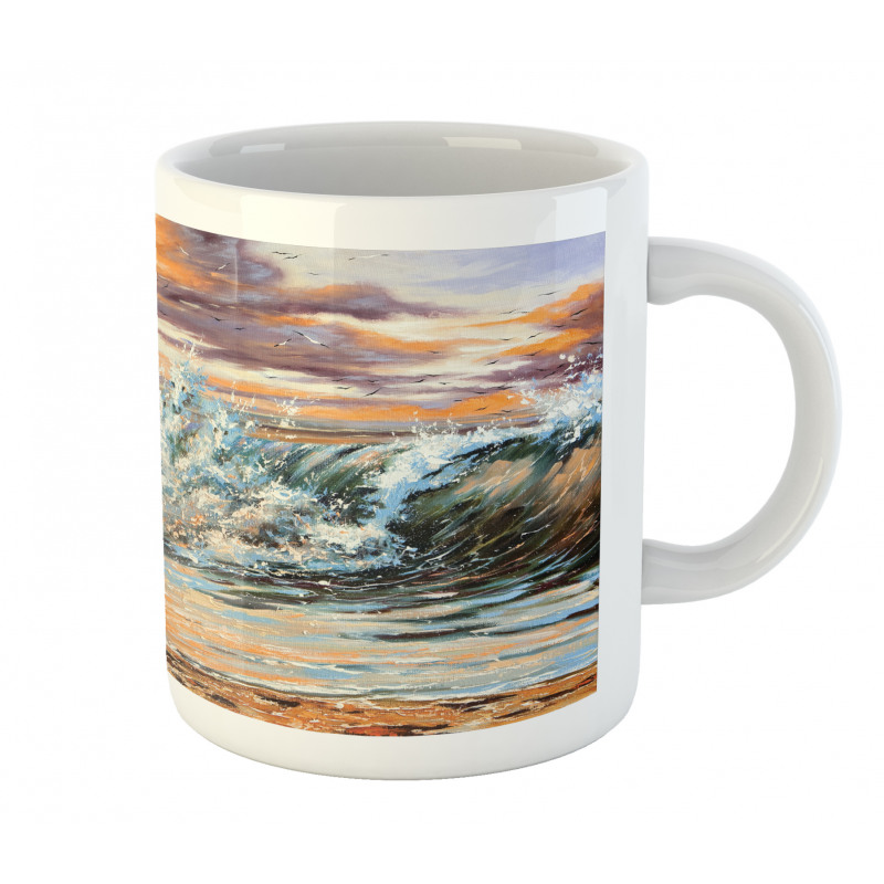 Retro Surreal Horses Mug