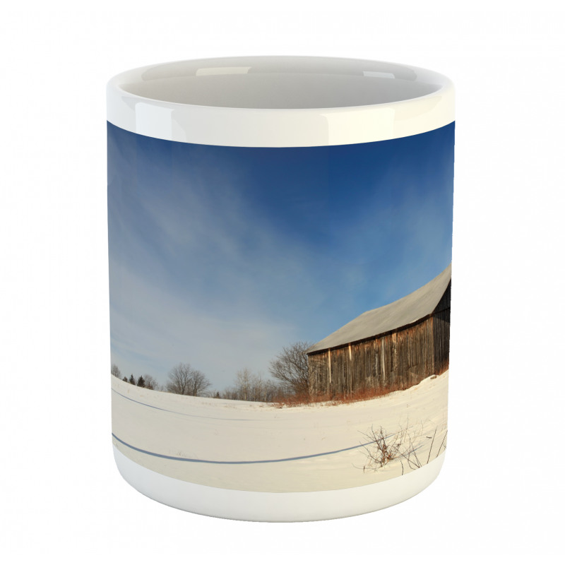 Abandoned Barn Winter Mug