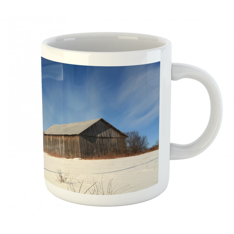 Abandoned Barn Winter Mug