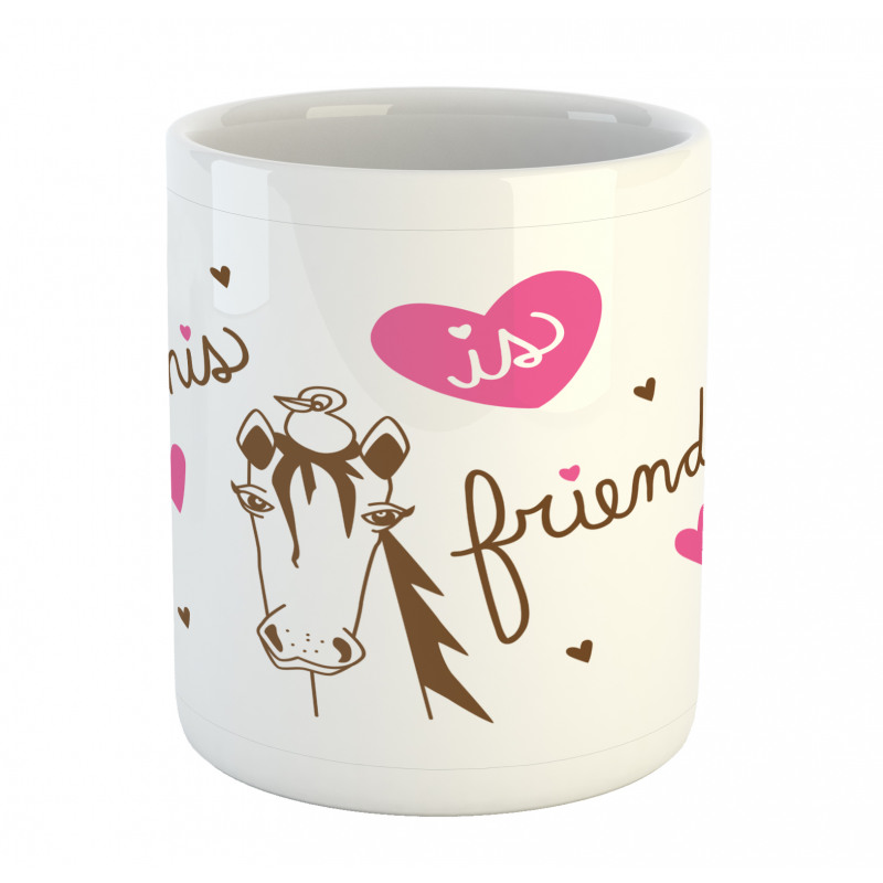 This is Friendship Horse Bird Mug