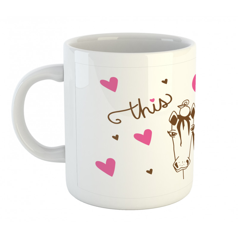 This is Friendship Horse Bird Mug