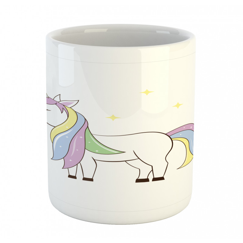 Horse Childish Doodle Mug