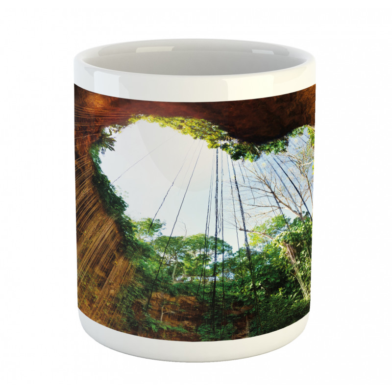 Bottom View of Cenote Heart Mug