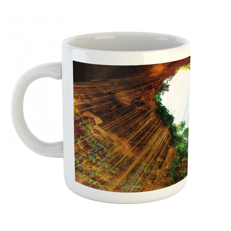 Bottom View of Cenote Heart Mug