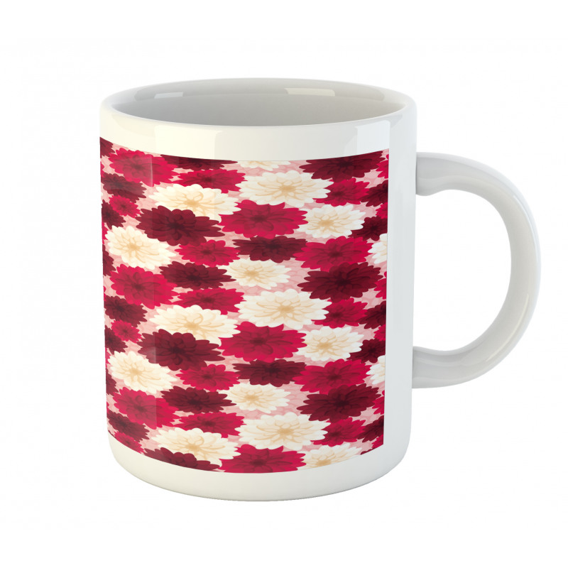 Blossoming Dahlia Flowers Mug