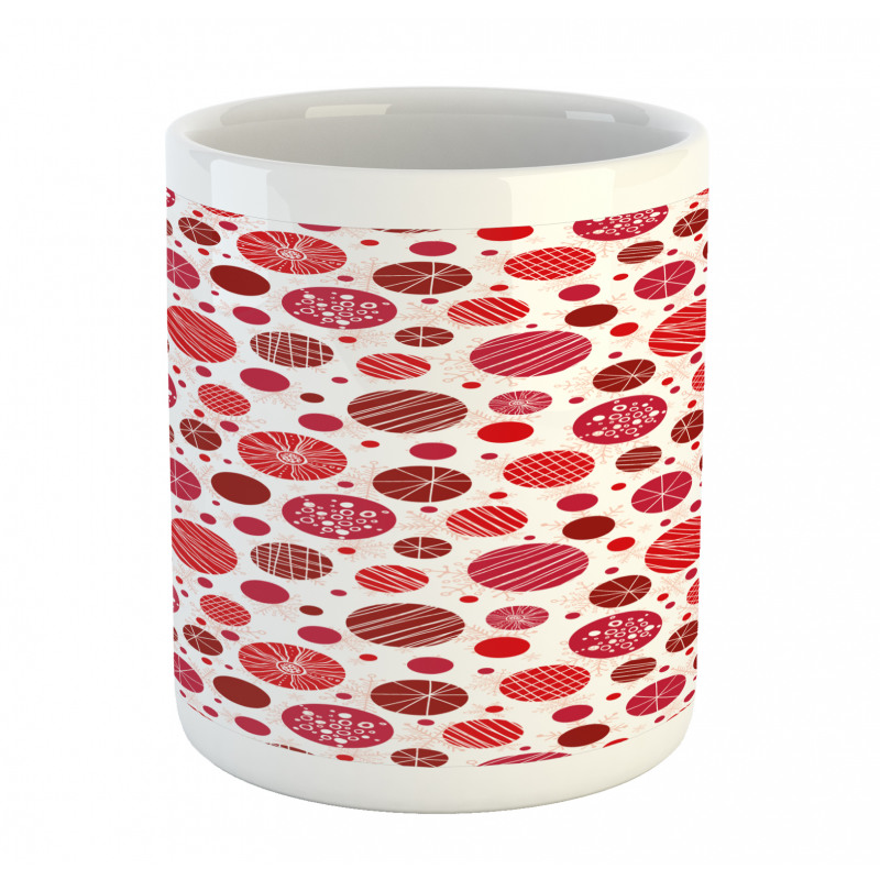 Circles Snowflake Motifs Mug