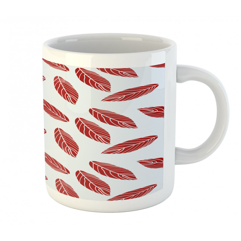 Modern Abstract Leaf Motif Mug