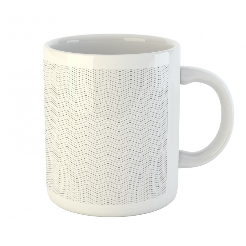 Repeated Dotted Lines Mug