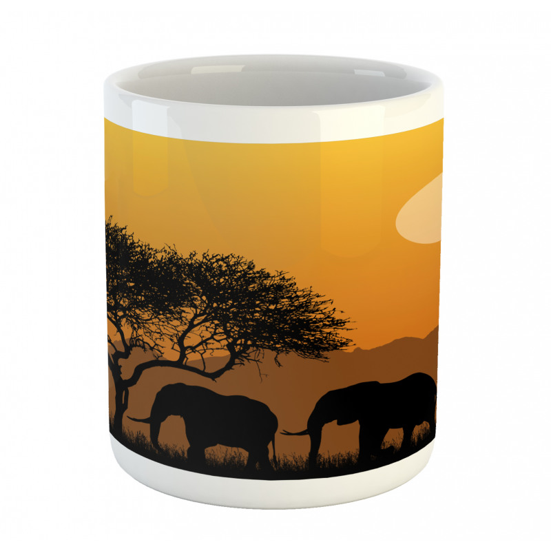 African Silhouette Nature Mug