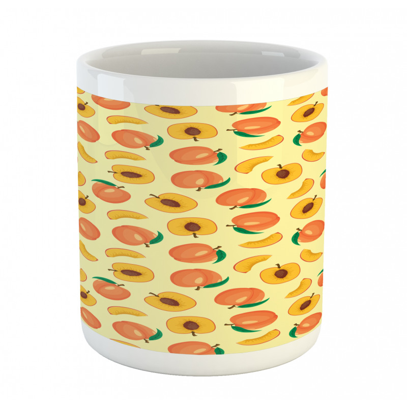 Fresh Raw Sliced Fruit Mug