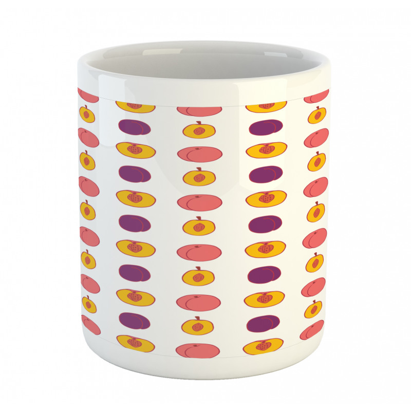 Tasty Food Choices Plum Peach Mug