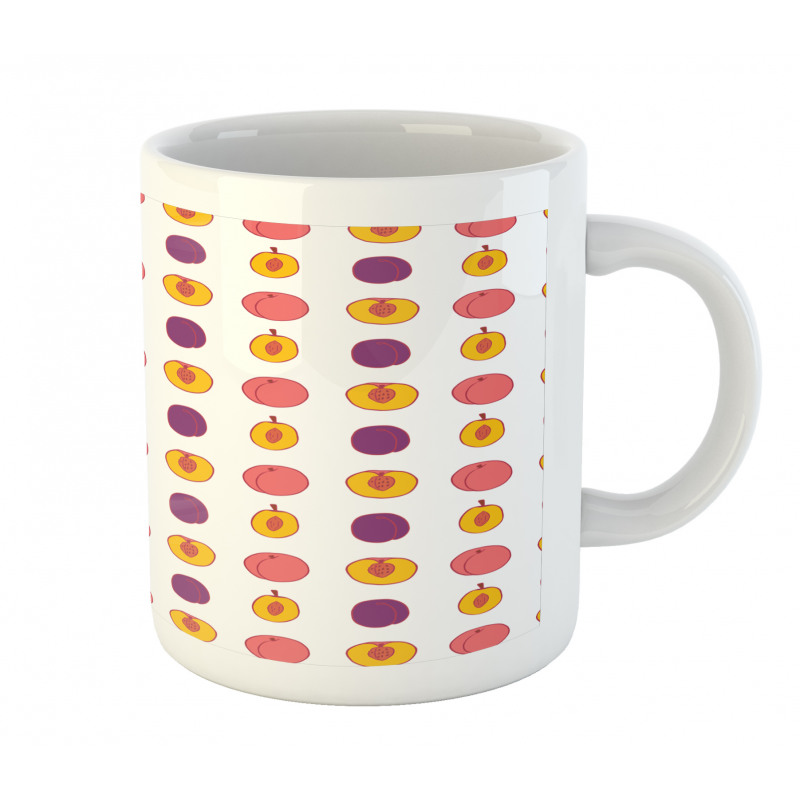 Tasty Food Choices Plum Peach Mug